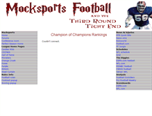 Tablet Screenshot of football.mocksports.com